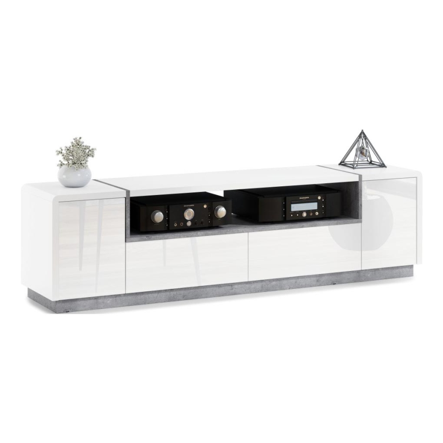 TV állvány FRED fehér/szürke