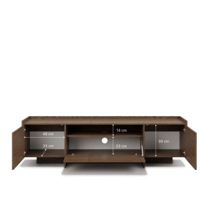 TV-állvány KEMI 197x57 cm tölgy