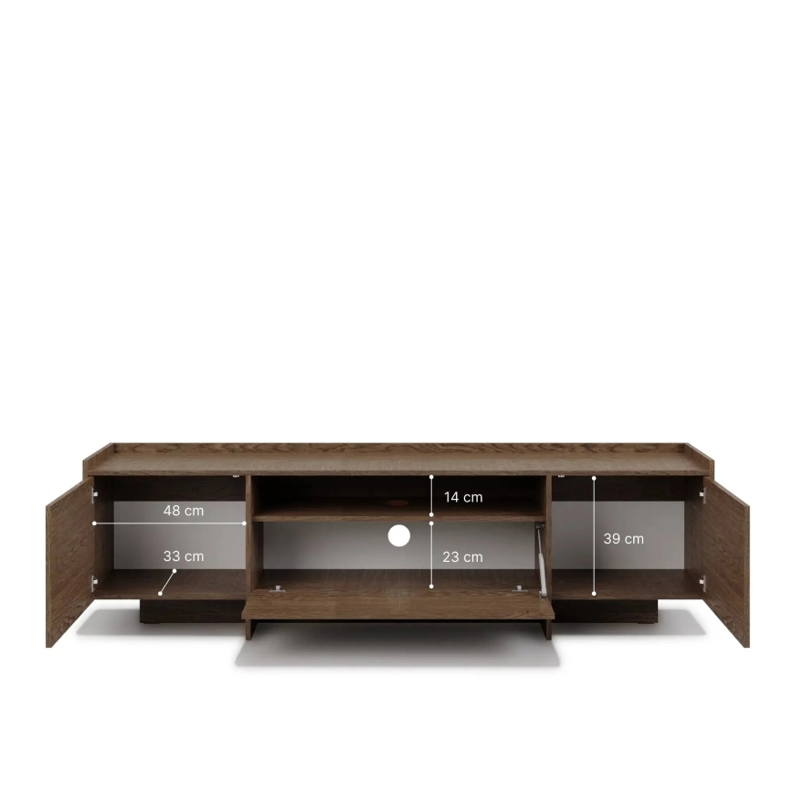 TV-állvány KEMI 197x57 cm tölgy
