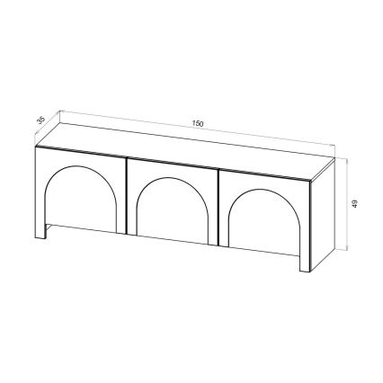 TV-állvány NIO antracit