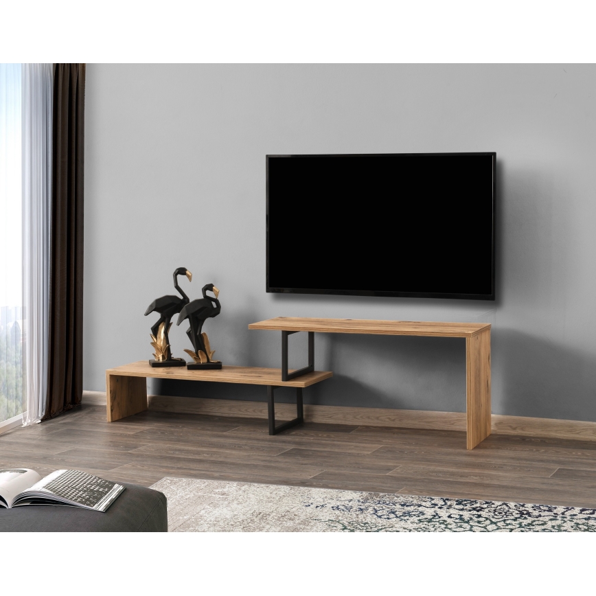 TV szekrényke OVIT 44x153 cm barna/fekete