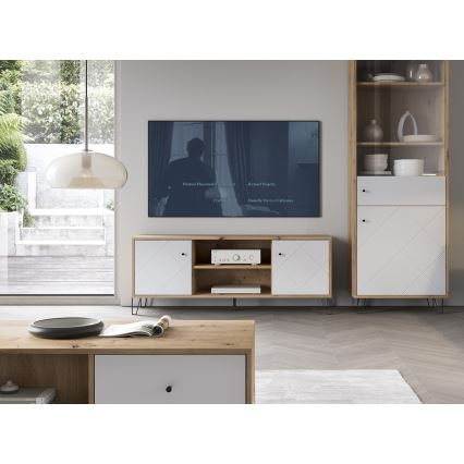 TV-állvány SULA artisan tölgy/fehér