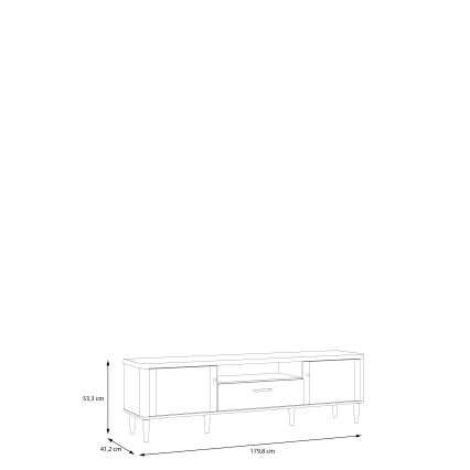 TV-állvány VIRO barna/bézs
