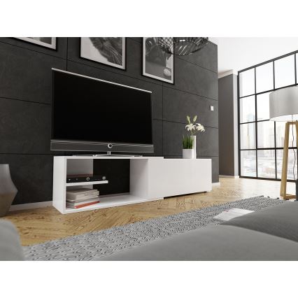 TV asztal CLIF 40x180 cm fehér