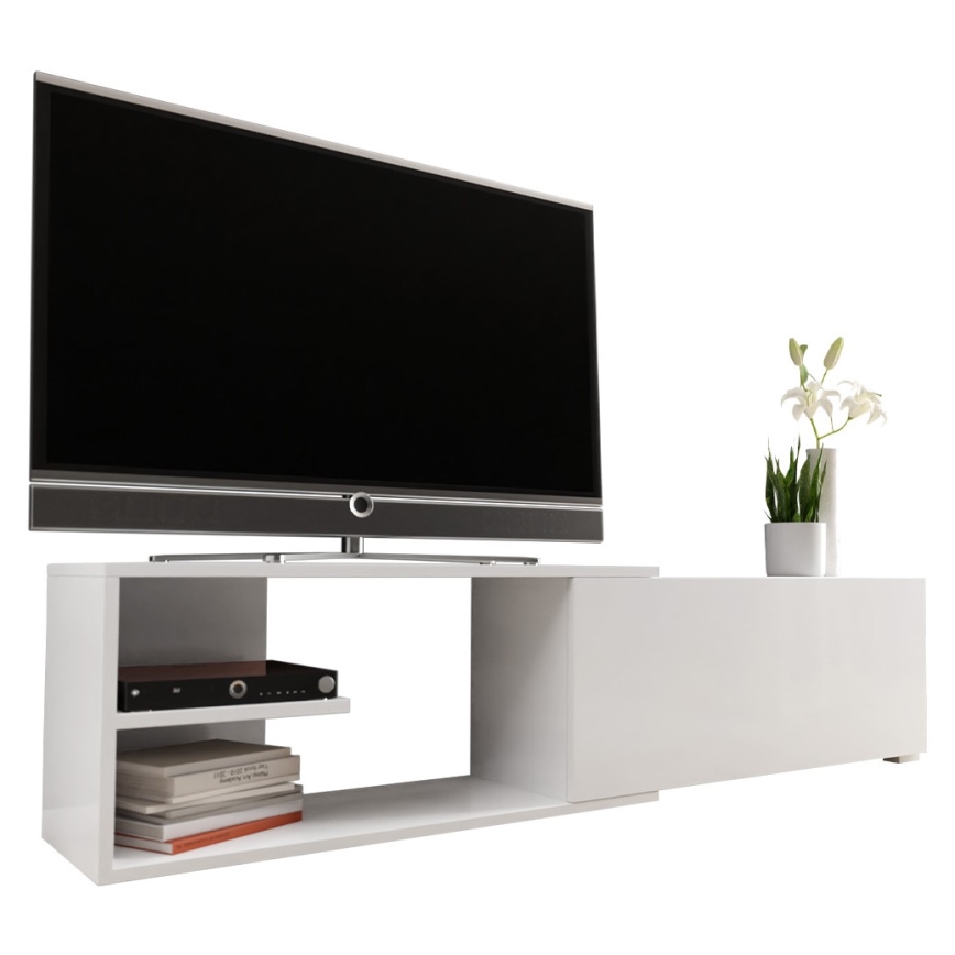 TV asztal CLIF 40x180 cm fehér