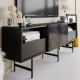TV asztal DERIN 65x180 cm fekete