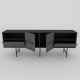 TV asztal DERIN 65x180 cm fekete