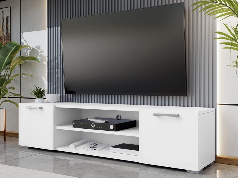 TV asztal GIMREN 36x156 cm fehér