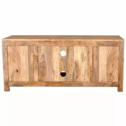 TV asztal HINA 60x140 cm tömör fa/mangó fa