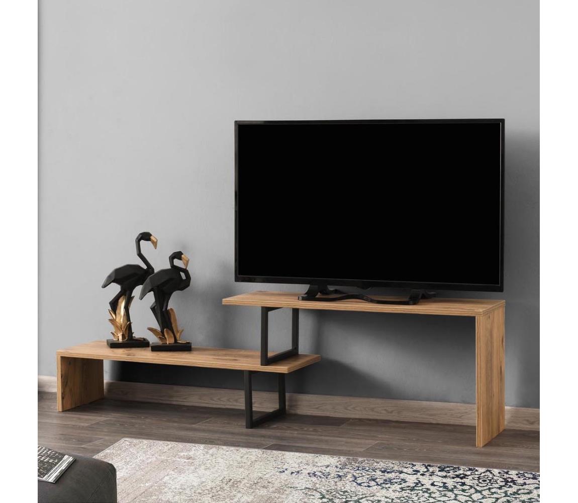 TV asztal OVIT 44x153 cm barna/fekete