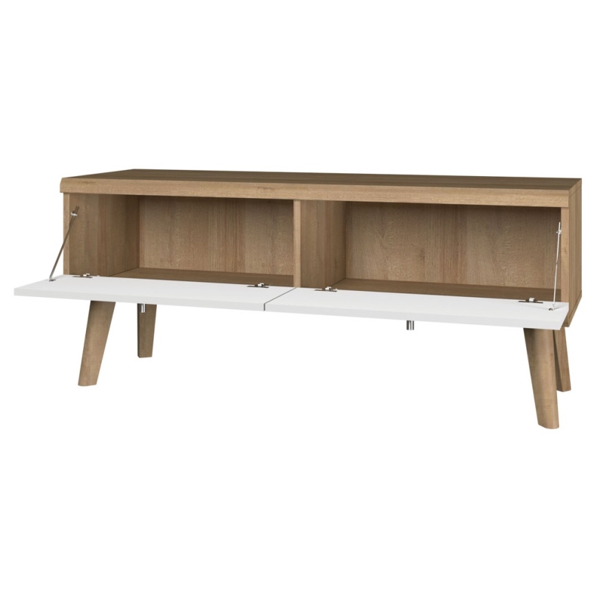 TV asztal PRIMO 50x107 cm barna/fehér