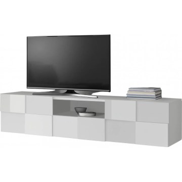 TV-szekrény SERIAN 184x42x42 cm fehér