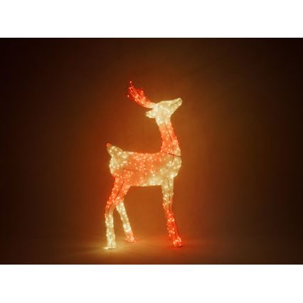 Twinkly - LED RGBW Dimmelhető kültéri Karácsonyi rénszarvas REINGEERS 240xLED IP44 Wi-Fi