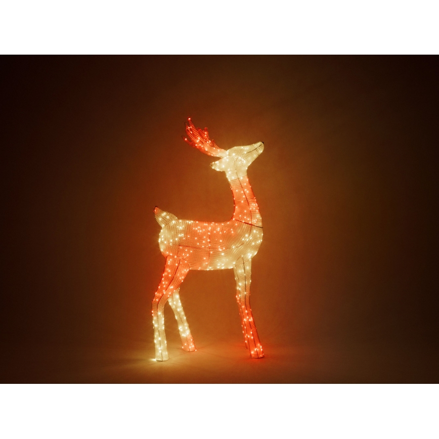 Twinkly - LED RGBW Dimmelhető kültéri Karácsonyi rénszarvas REINGEERS 240xLED IP44 Wi-Fi