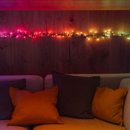 Twinkly - LED RGBW állítható fényerejű kültéri karácsonyi fényfüzér CLUSTER 400xLED 9,5m IP44 Wi-Fi