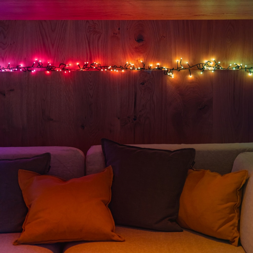 Twinkly - LED RGBW állítható fényerejű kültéri karácsonyi fényfüzér CLUSTER 400xLED 9,5m IP44 Wi-Fi
