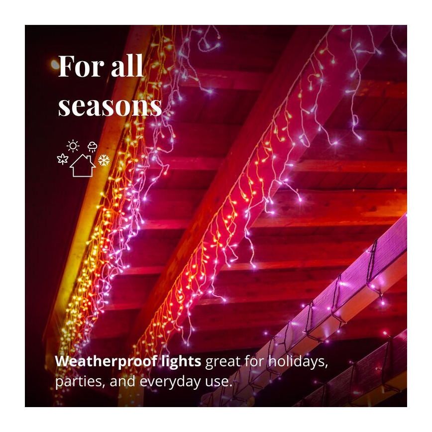 Twinkly TWI190STP-TEU - LED RGB Dimmelhető kültéri karácsonyi lánc 190xLED 11,5m IP44 Wi-Fi