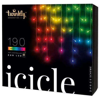 Twinkly TWI190STP-TEU - LED RGB Dimmelhető kültéri karácsonyi lánc 190xLED 11,5m IP44 Wi-Fi