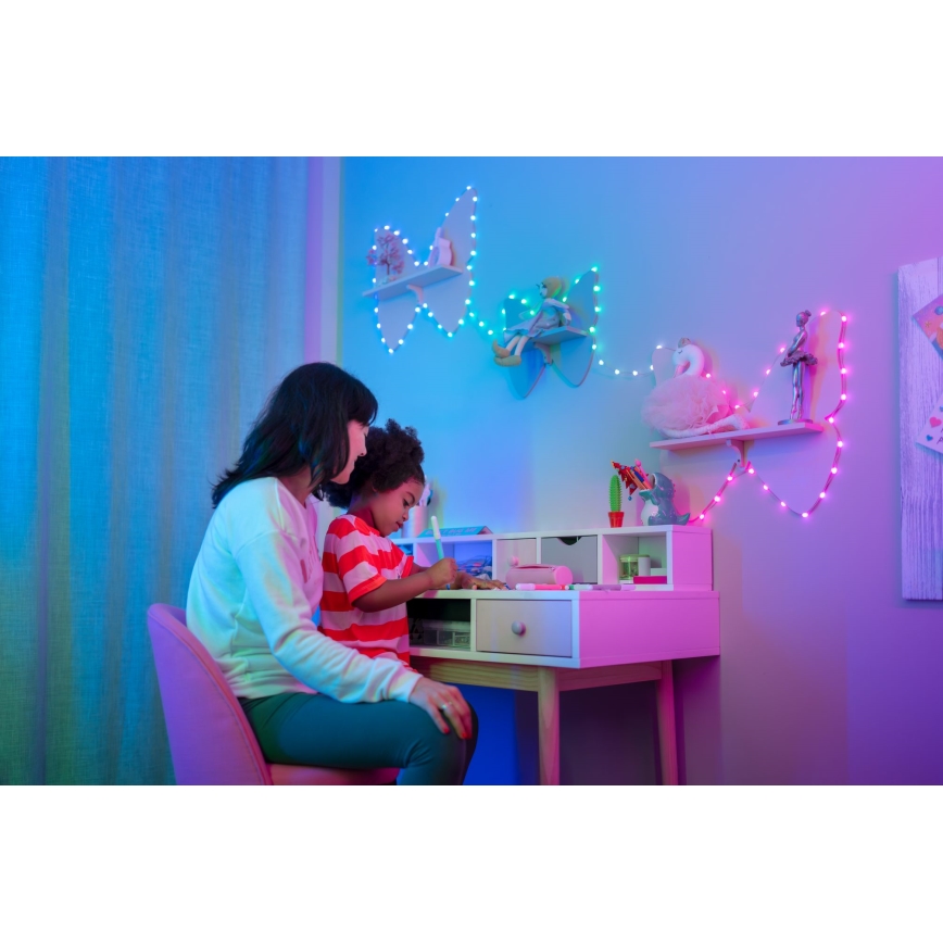 Twinkly - LED RGB dimmelhető fényfüzér CANDIES 200xLED 14 m USB Wi-Fi