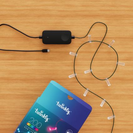 Twinkly - LED RGB dimmelhető fényfüzér CANDIES 200xLED 14 m USB Wi-Fi