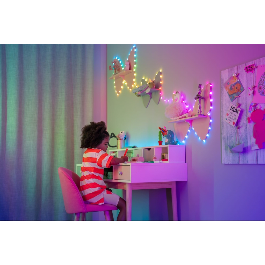 Twinkly - LED RGB Dimmelhető karácsonyi lánc CANDIES 200xLED 14 m USB Wi-Fi