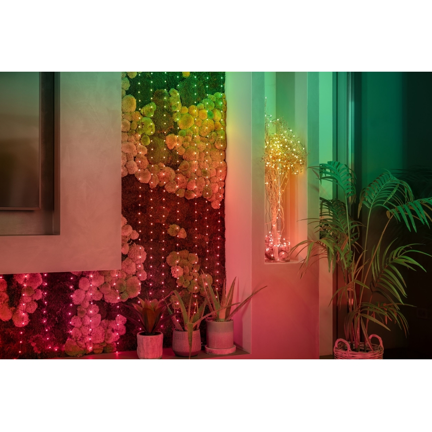 Twinkly - RGB LED állítható fényerejű karácsonyi fényfüzér CANDIES 100xLED 8 m USB Wi-Fi