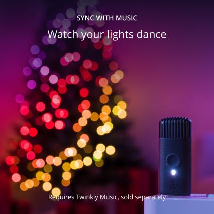 Twinkly - RGB LED állítható fényerejű karácsonyi fényfüzér CANDIES 100xLED 8 m USB Wi-Fi