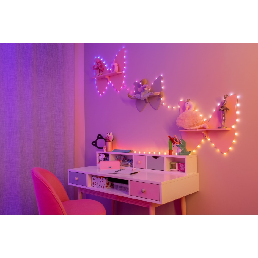 Twinkly - LED RGB Dimmelhető karácsonyi lánc CANDIES 100xLED 8 m USB Wi-Fi