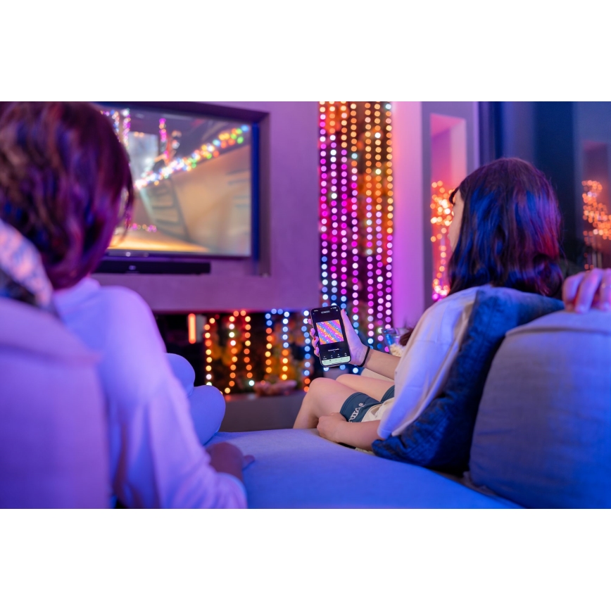 Twinkly - LED RGB Dimmelhető karácsonyi lánc CANDIES 200xLED 14 m USB Wi-Fi