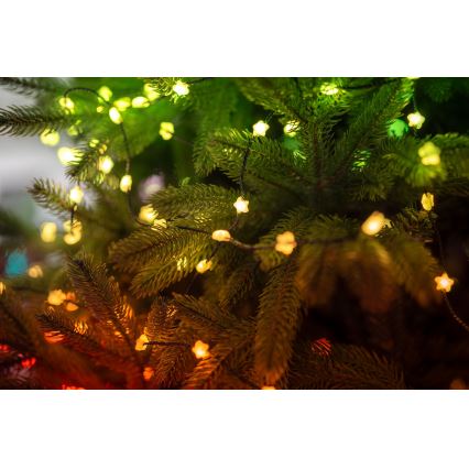 Twinkly - LED RGB Fényerőszabályozható karácsonyi fényfüzér CANDIES 100xLED 8 m USB Wi-Fi