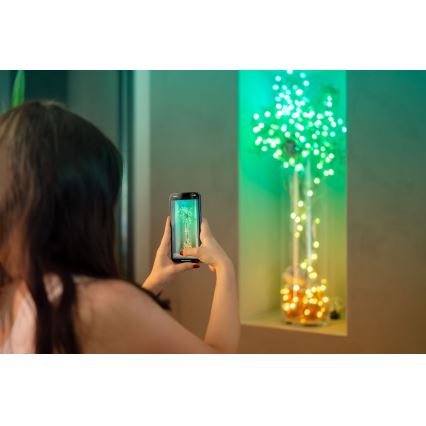 Twinkly - LED RGB Fényerőszabályozható karácsonyi fényfüzér CANDIES 100xLED 8 m USB Wi-Fi