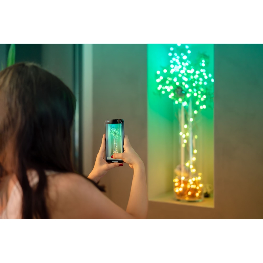 Twinkly - LED RGB fényerőszabályozható  füzér CANDIES 100 db LED 8 m USB Wi-Fi