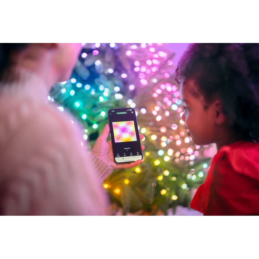 Twinkly - LED RGB Dimmelhető  fényfüzér CANDIES 200xLED 14 m USB Wi-Fi