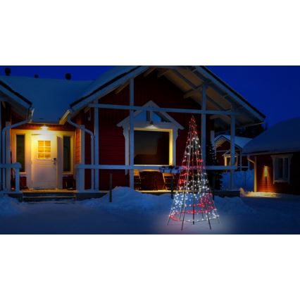Twinkly - LED RGBW állítható fényerejű kültéri karácsonyfa LIGHT TREE 300xLED 2m IP44 Wi-Fi