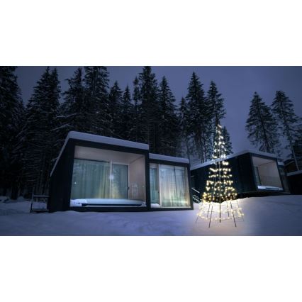 Twinkly - LED RGBW állítható fényerejű kültéri karácsonyfa LIGHT TREE 300xLED 2m IP44 Wi-Fi