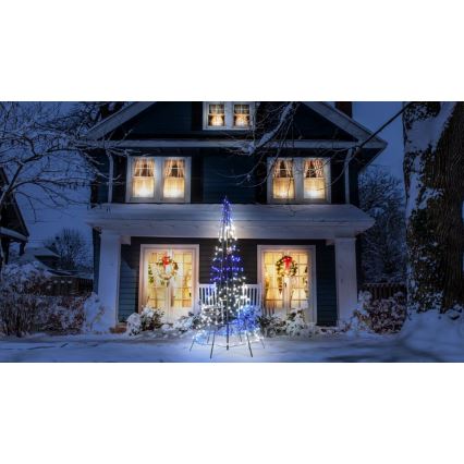 Twinkly - LED RGBW állítható fényerejű kültéri karácsonyfa LIGHT TREE 300xLED 2m IP44 Wi-Fi