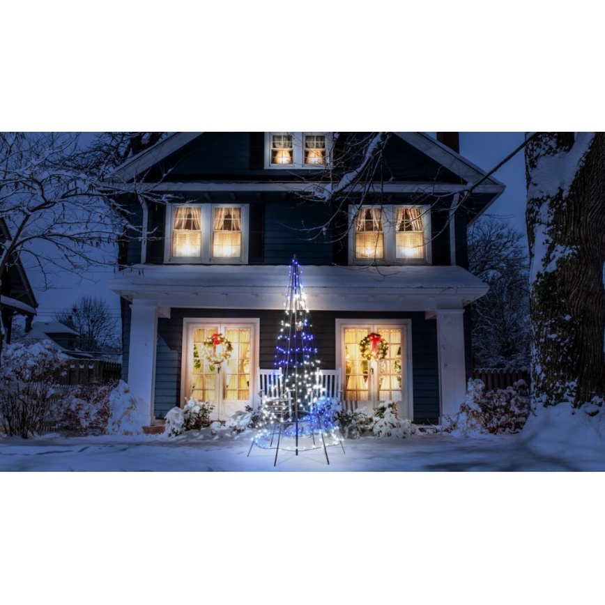 Twinkly - LED RGBW állítható fényerejű kültéri karácsonyfa LIGHT TREE 300xLED 2m IP44 Wi-Fi