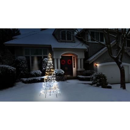 Twinkly - LED RGBW állítható fényerejű kültéri karácsonyfa LIGHT TREE 300xLED 2m IP44 Wi-Fi
