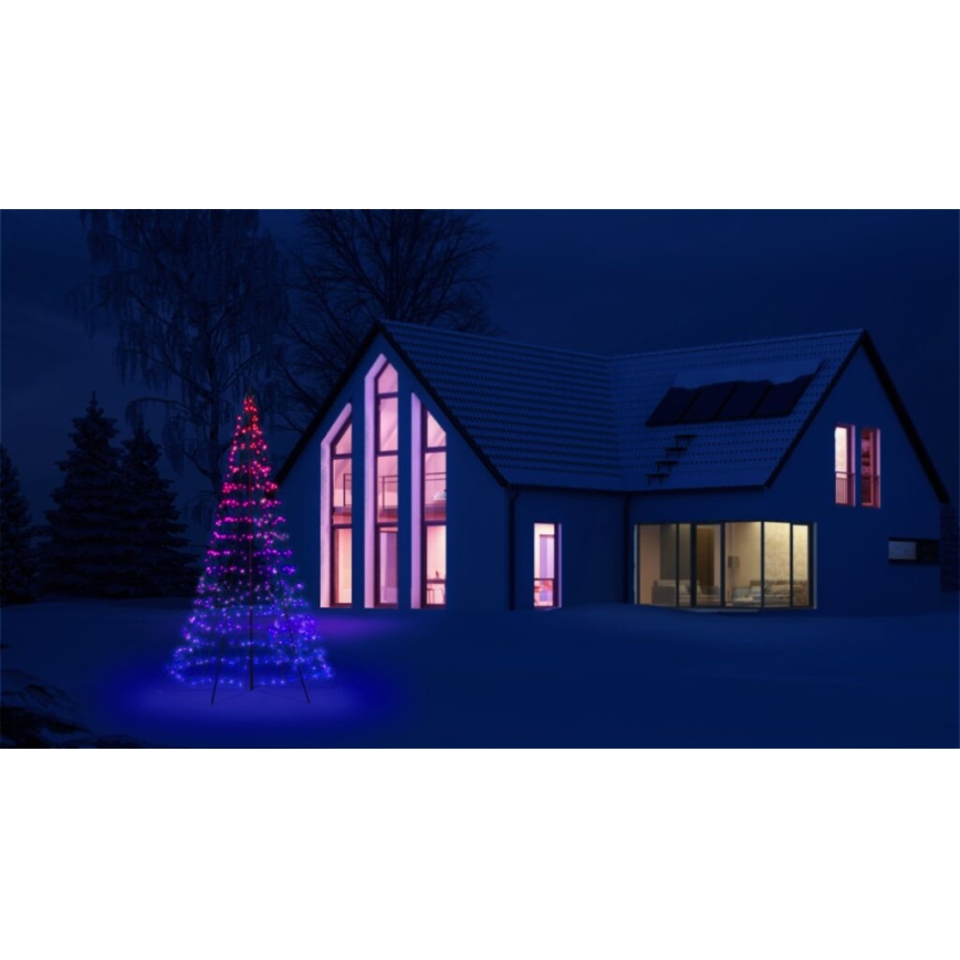 Twinkly - LED RGBW állítható fényerejű kültéri karácsonyfa LIGHT TREE 450xLED 3m IP44 Wi-Fi
