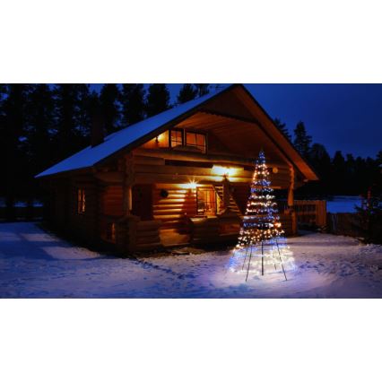 Twinkly - LED RGBW állítható fényerejű kültéri karácsonyfa LIGHT TREE 450xLED 3m IP44 Wi-Fi