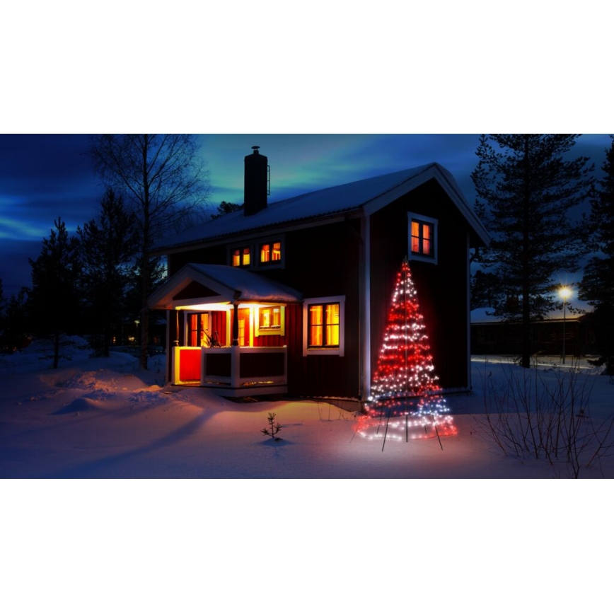Twinkly - LED RGBW állítható fényerejű kültéri karácsonyfa LIGHT TREE 450xLED 3m IP44 Wi-Fi