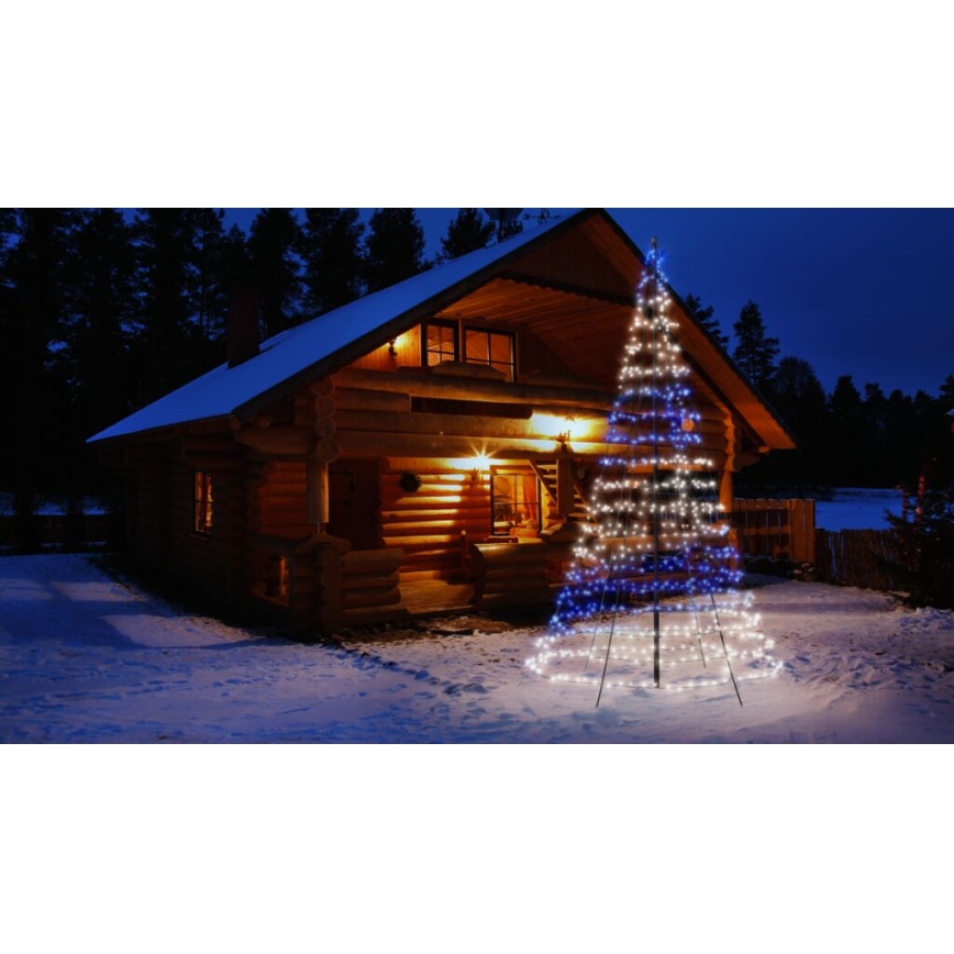Twinkly - LED RGBW állítható fényerejű kültéri karácsonyfa LIGHT TREE 750xLED 4m IP44 Wi-Fi