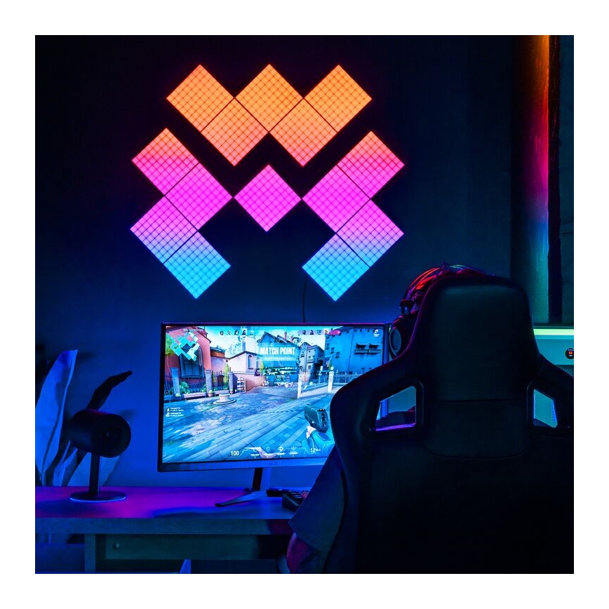 Twinkly - LED RGB Dimmelhető panel SQUARES 64xLED 16x16 cm Wi-Fi