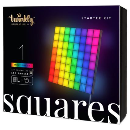 Twinkly - LED RGB Dimmelhető panel SQUARES 64xLED 16x16 cm Wi-Fi