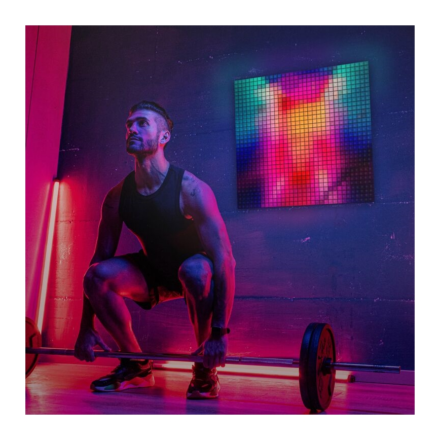 Twinkly - KÉSZLET 6xLED RGB Dimmelhető panel SQUARES 64xLED 16x16 cm Wi-Fi