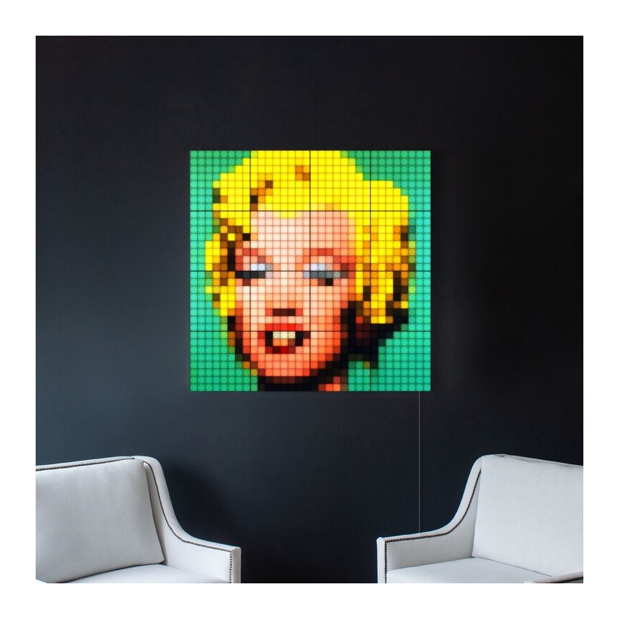 Twinkly - KÉSZLET 6xLED RGB Dimmelhető panel SQUARES 64xLED 16x16 cm Wi-Fi