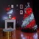 Twinkly - LED RGB Dimmelhető Karácsonyi koszorú PRE-LIT WREATH 50xLED átm. 61cm Wi-Fi