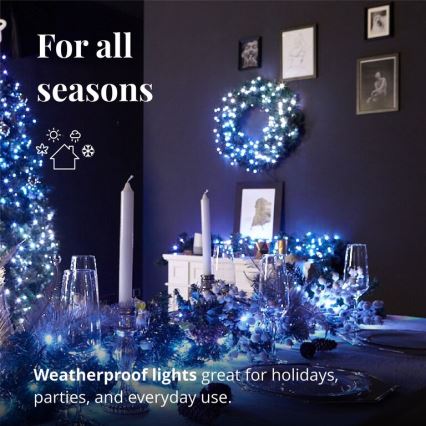 Twinkly - LED RGB Dimmelhető Karácsonyi koszorú PRE-LIT WREATH 50xLED átm. 61cm Wi-Fi