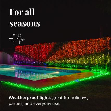 Twinkly - LED RGBW állítható fényerejű kültéri  fényfüzér STRINGS 250xLED 23,5m IP44 Wi-Fi