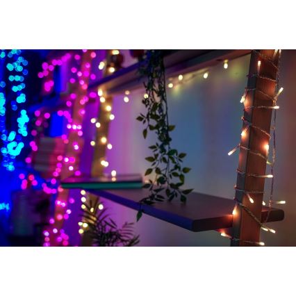 Twinkly - RGBW LED dimmelhető kültéri füzér STRINGS, 250 LED, 23,5 m, IP44, Wi‑Fi